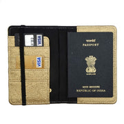 Chrome Gold Passport Cover
