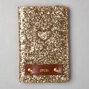 Solid Gold Glitter Passport Cover