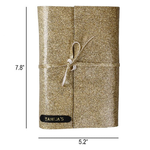 No Shed Gold Glitter Travel Diary