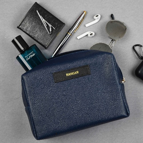 Navy Blue Travel Pouch