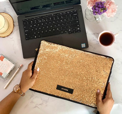 Solid Gold Laptop Sleeve